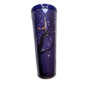 Starbucks Halloween 2022 Purple Tree with Eyes Stars Tumbler Glow - No straw